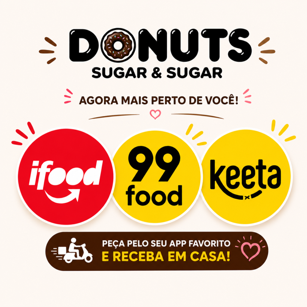 Donuts fresquinhos no delivery. Peça online e receba sabor e qualidade em casa.
