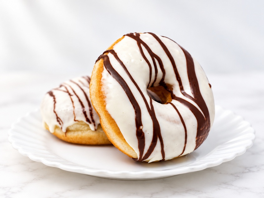Branco com Listra Chocolate