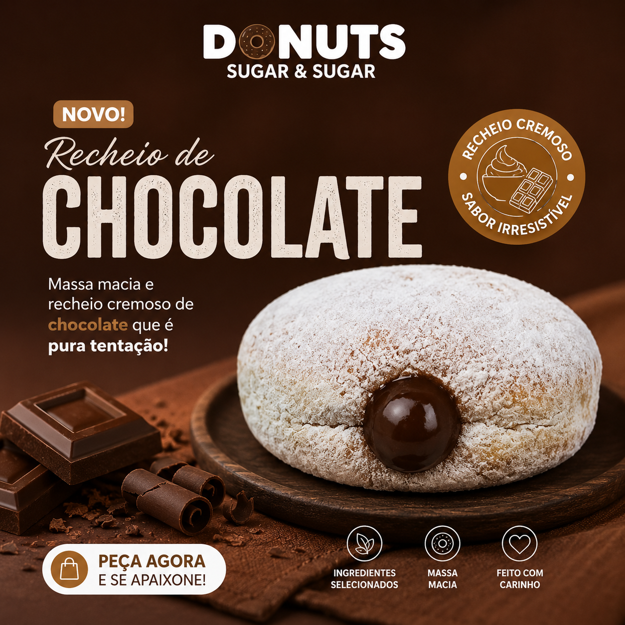 Donuts sabor chocolate
