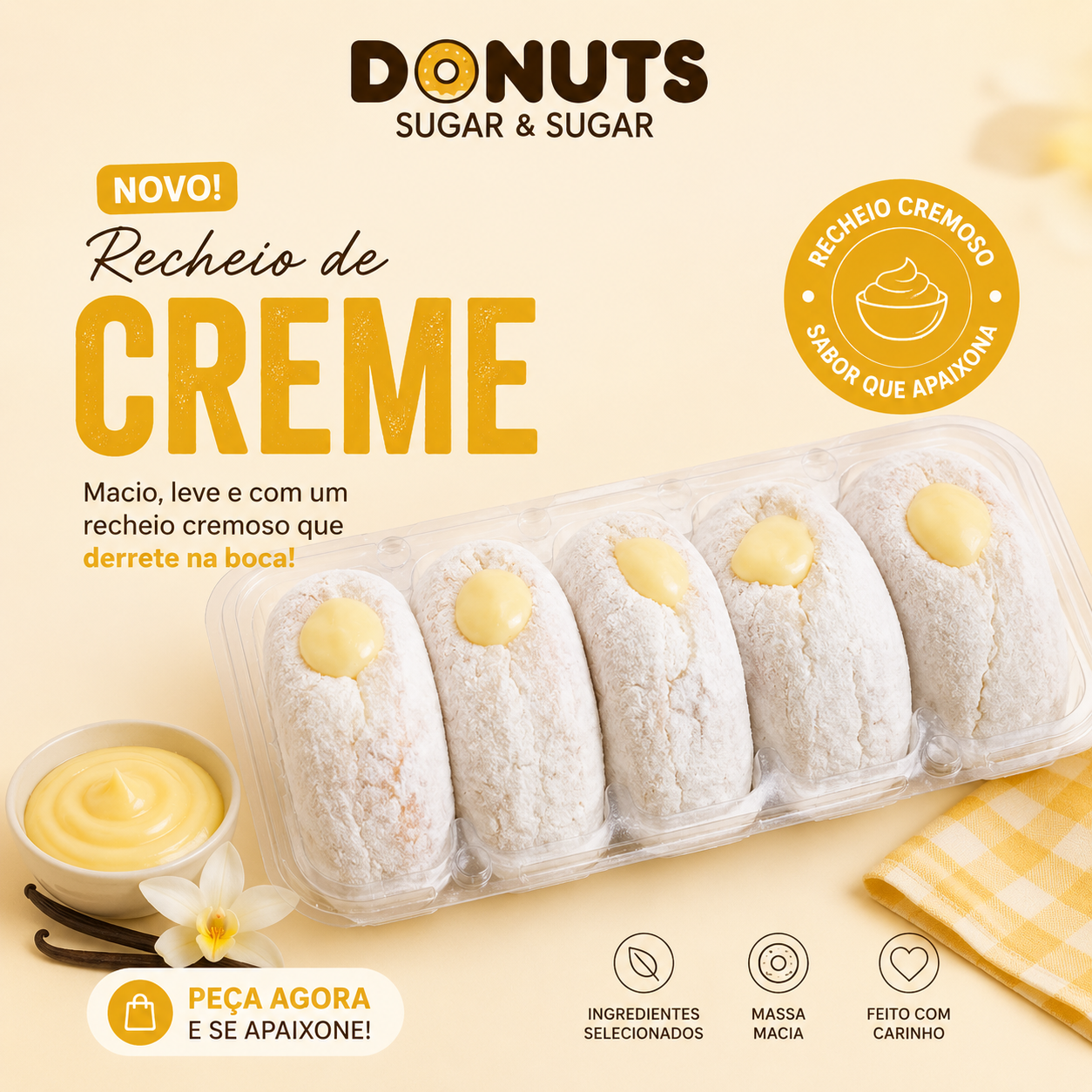 Donuts sabor creme